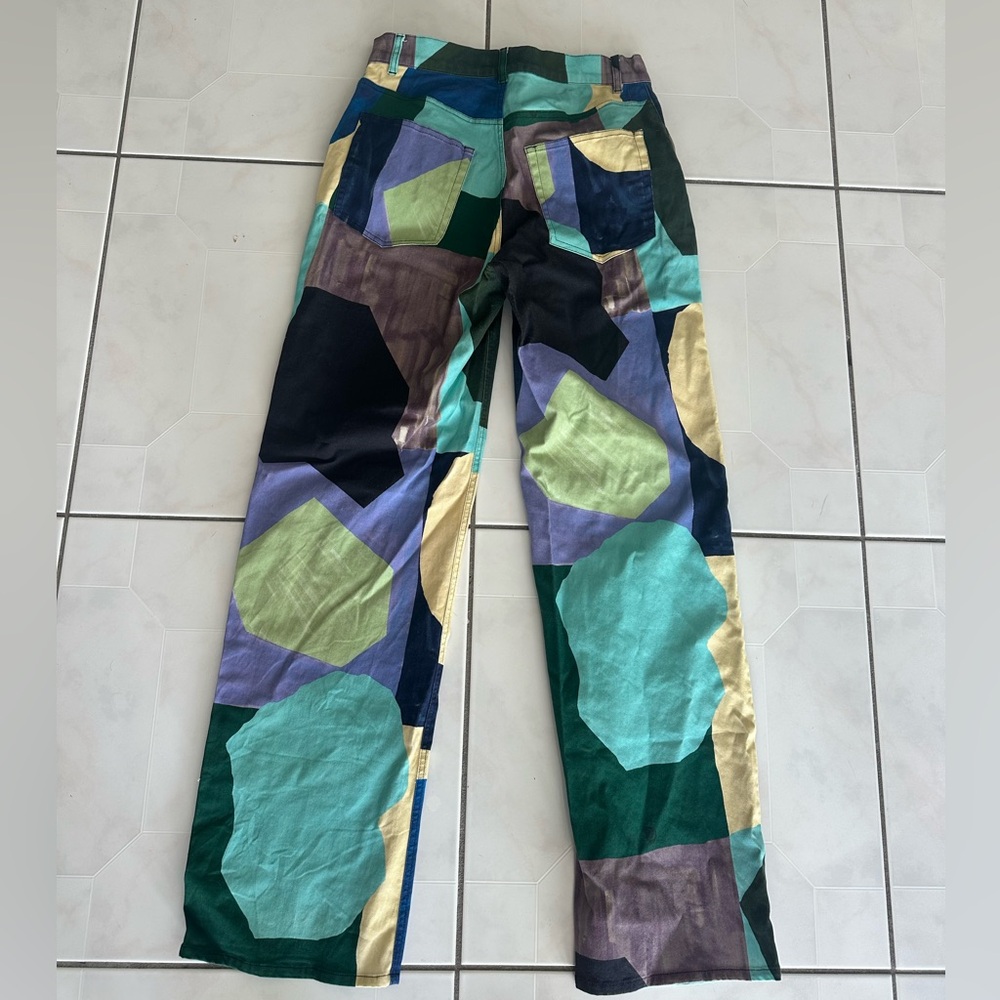 Multi color pants wore once! - Picture 4 of 5